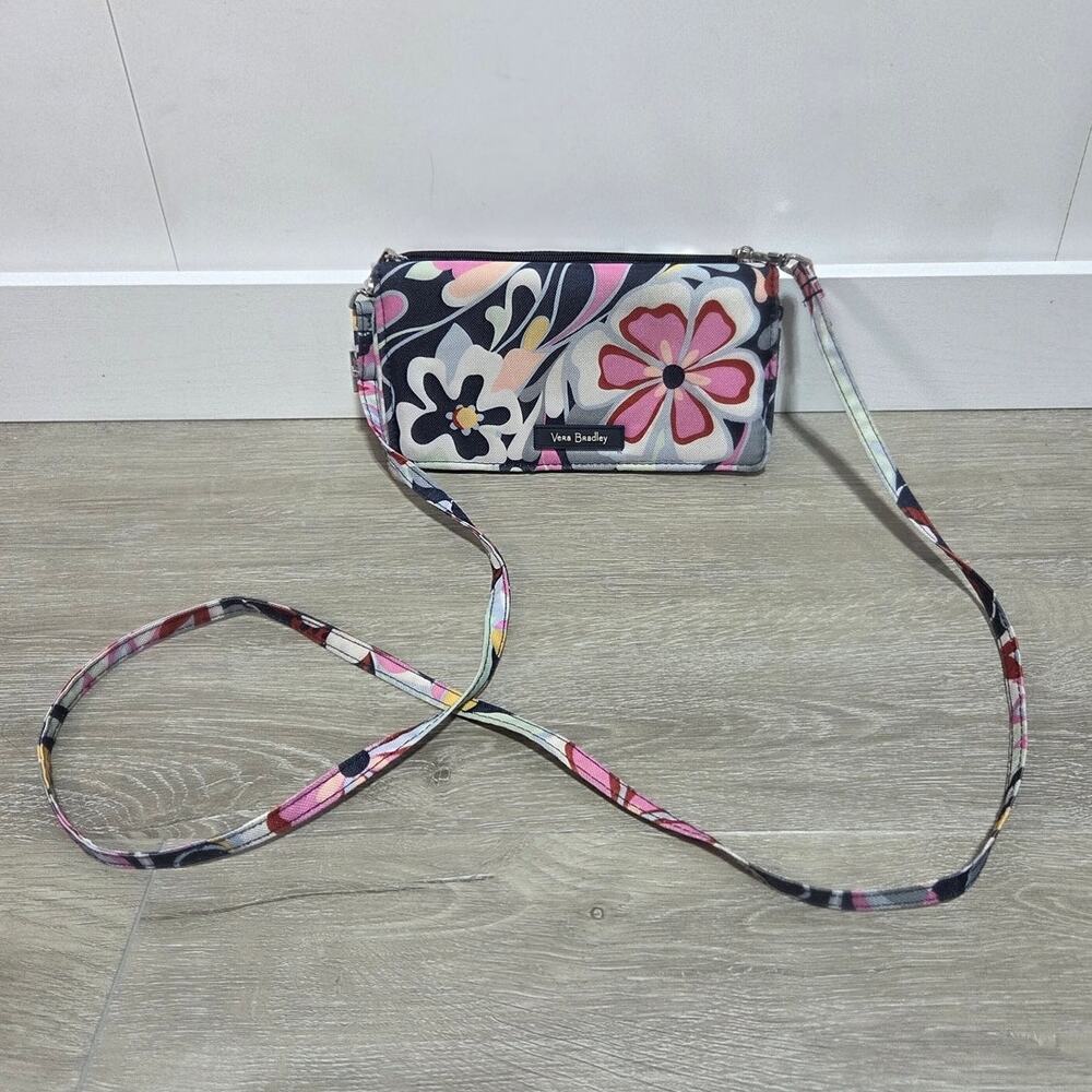Vera Bradley RDIF 3-in-1 Crossbody Bag Wristlet Wallet Mod Paisley